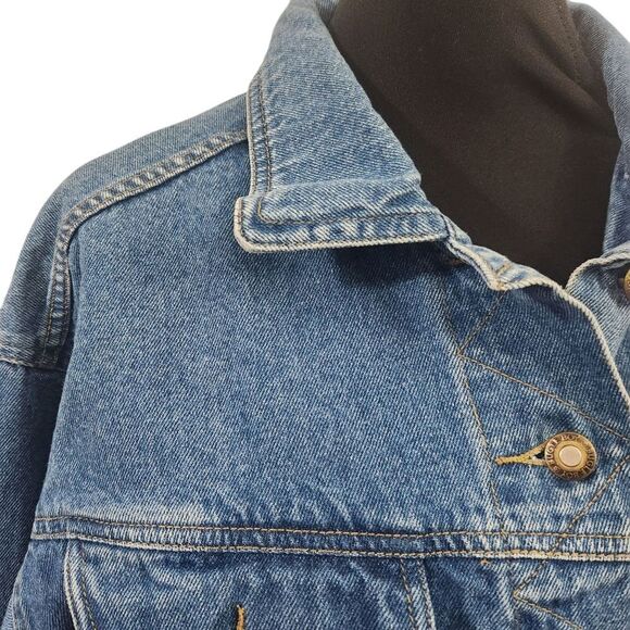 Vintage Bugle Boy Denim Jacket Womens Small Button Up Blue Jean Y2K - Picture 7 of 9